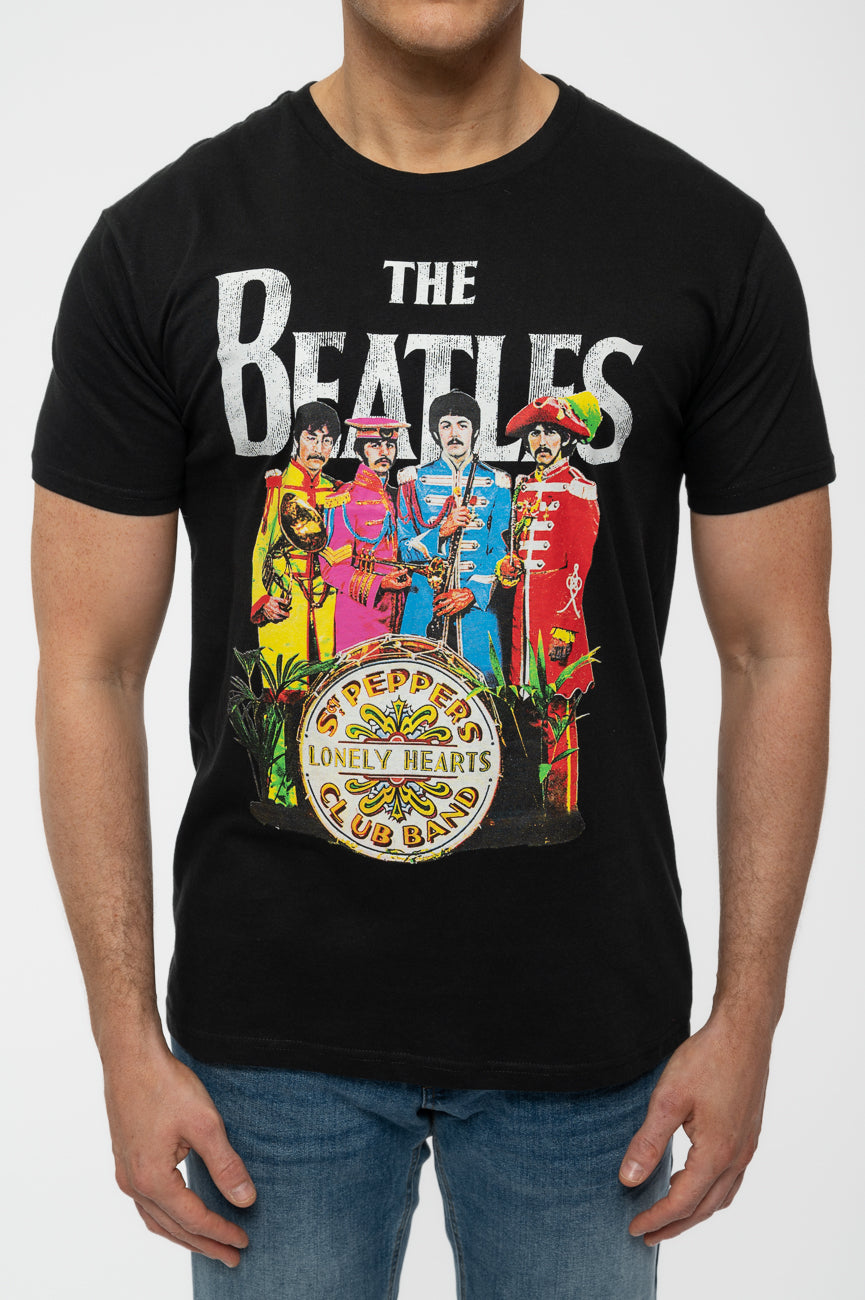 The Beatles Sgt Pepper Lonely Hearts Drum T Shirt