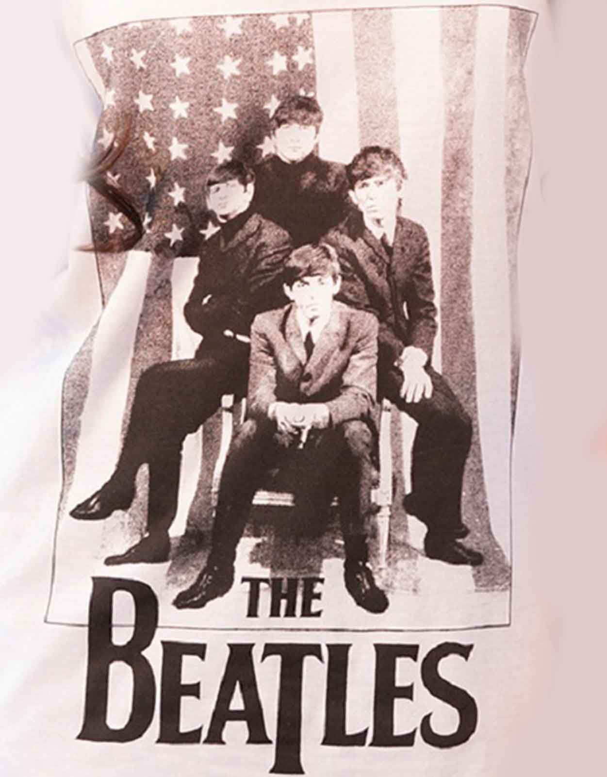 The Beatles Stars and Stripes Baby Doll Vest