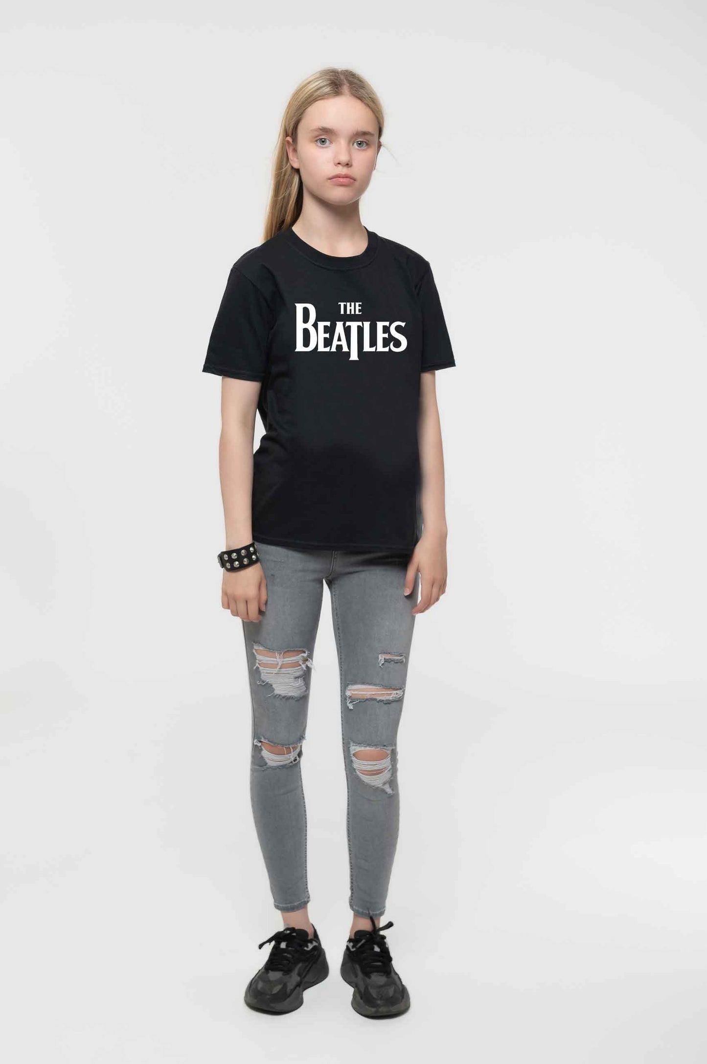 The Beatles Kids Classic Drop T Band Logo T Shirt
