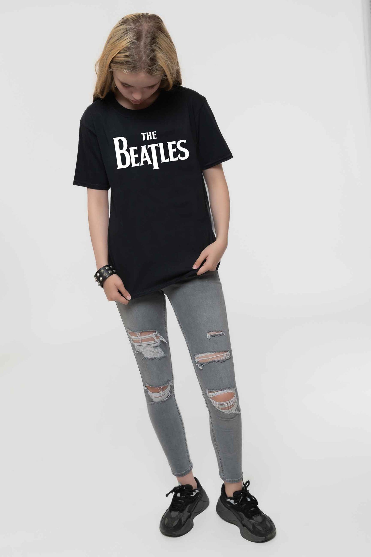 The Beatles Kids Classic Drop T Band Logo T Shirt