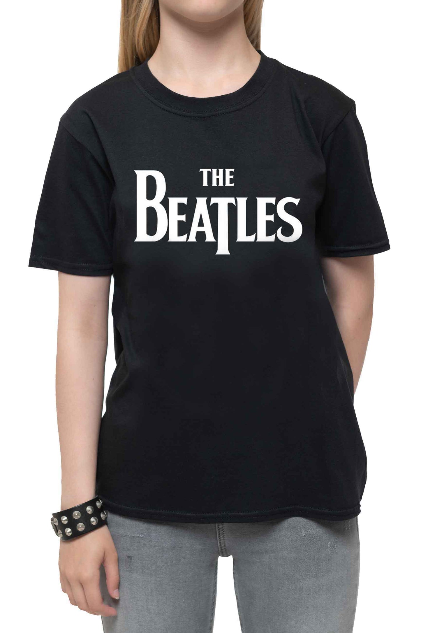 The Beatles Kids Classic Drop T Band Logo T Shirt