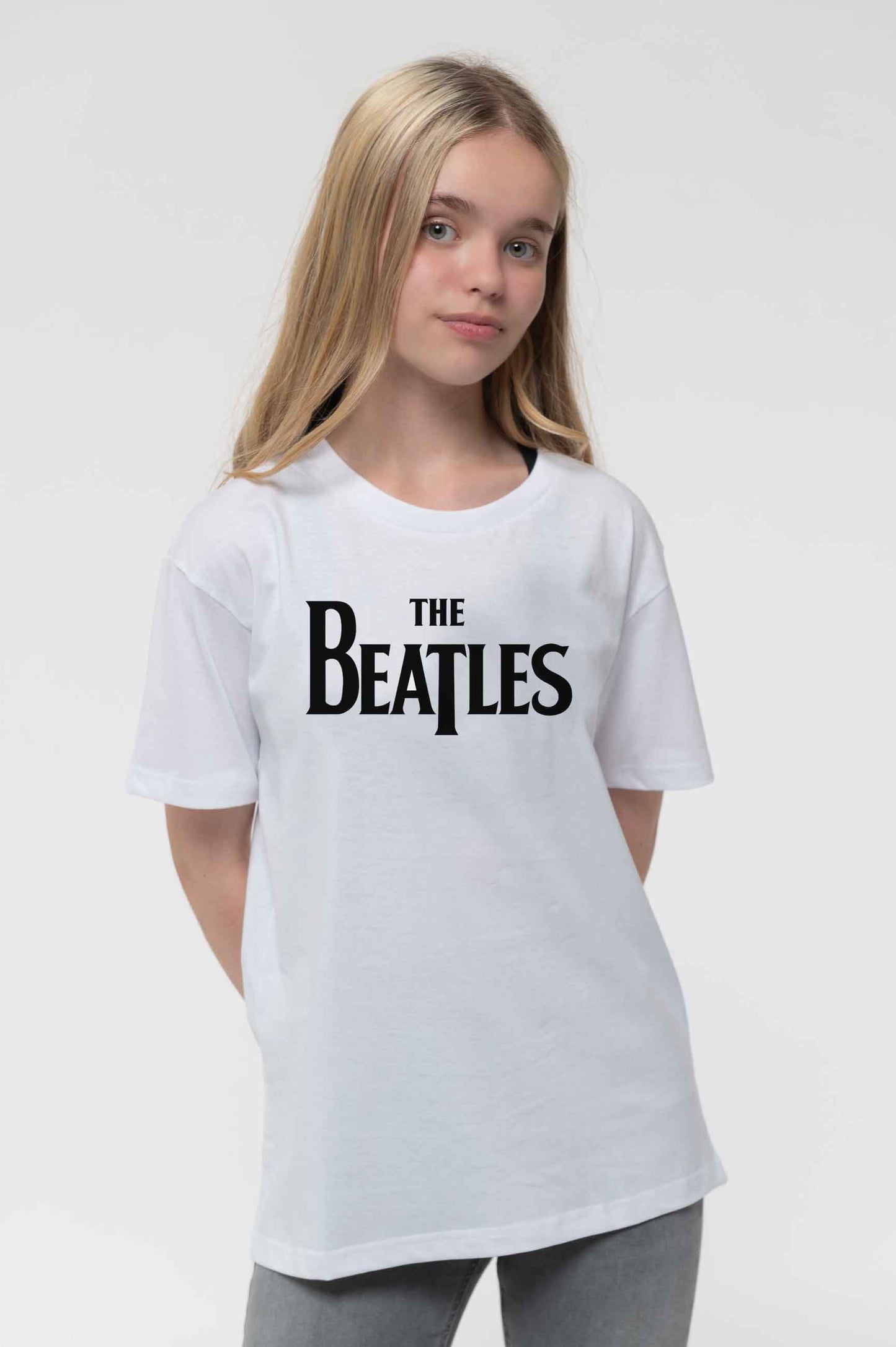 Beatles Kids Classic Band Logo T-Shirt - White Colourway