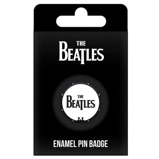 The Beatles Enamel Pin Badge Classic Drum Band Logo new Official
