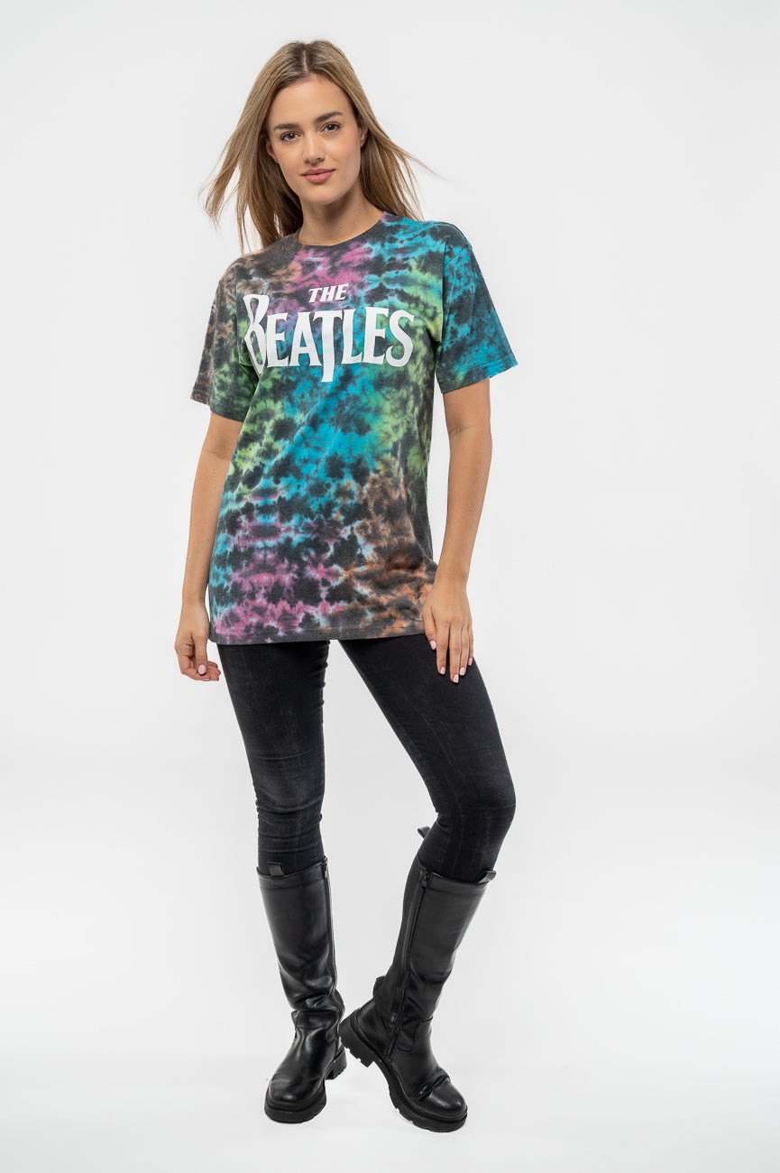 The Beatles T Shirt Drop T Band Logo new Official Dip Dye on Grey Unisex –  Hard days night Shop