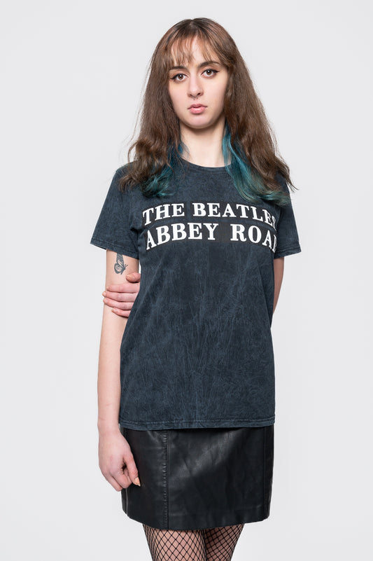 The Beatles Abbey Road Sign Dip Dye T Shirt