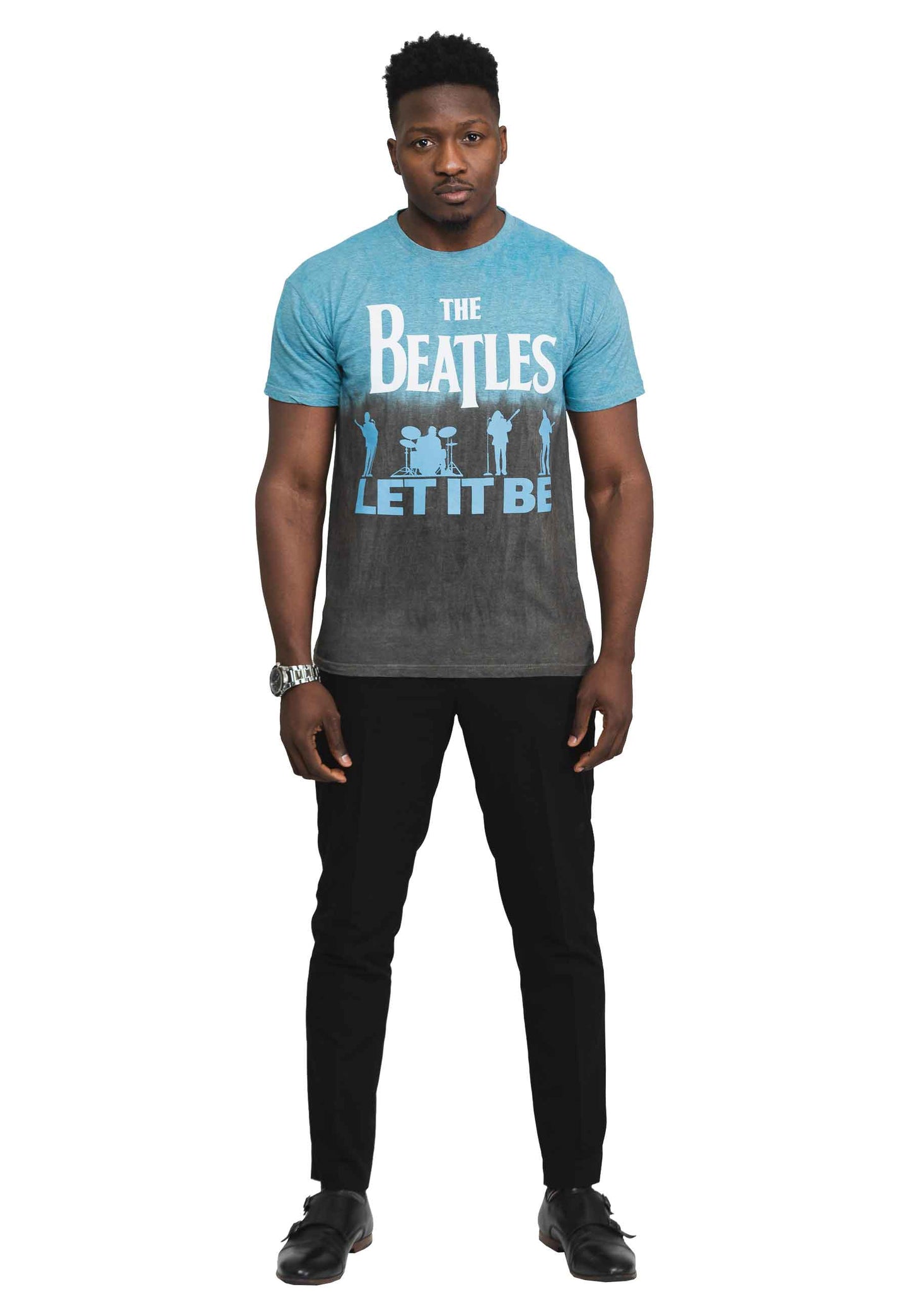 The Beatles Let It Be Split Dip Dye T Shirt