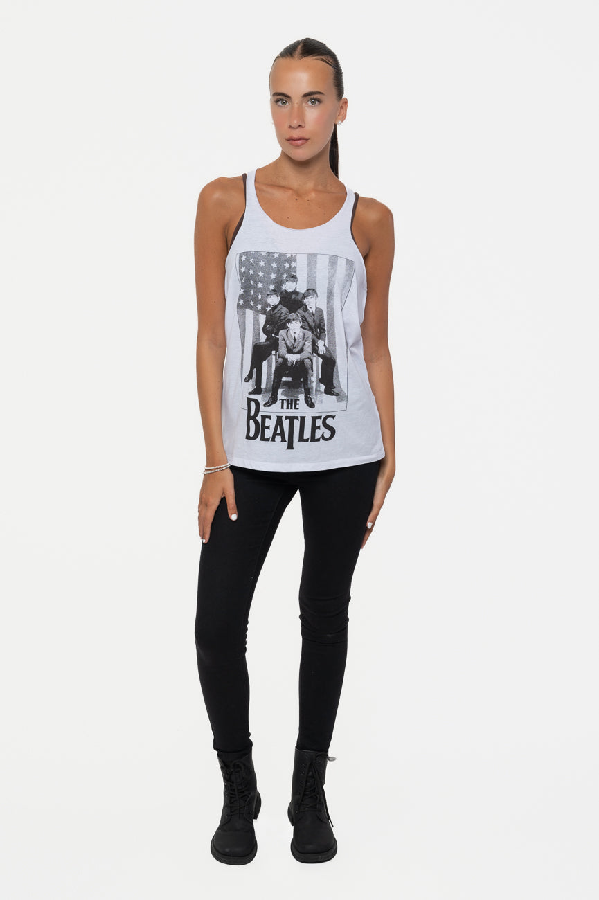 The Beatles Stars and Stripes Baby Doll Vest