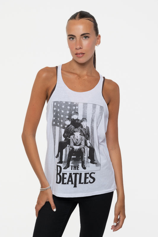 The Beatles Stars and Stripes Baby Doll Vest