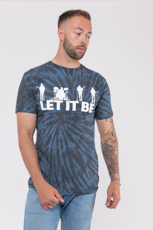 The Beatles Let It Be Silhouette Dip Dye T Shirt