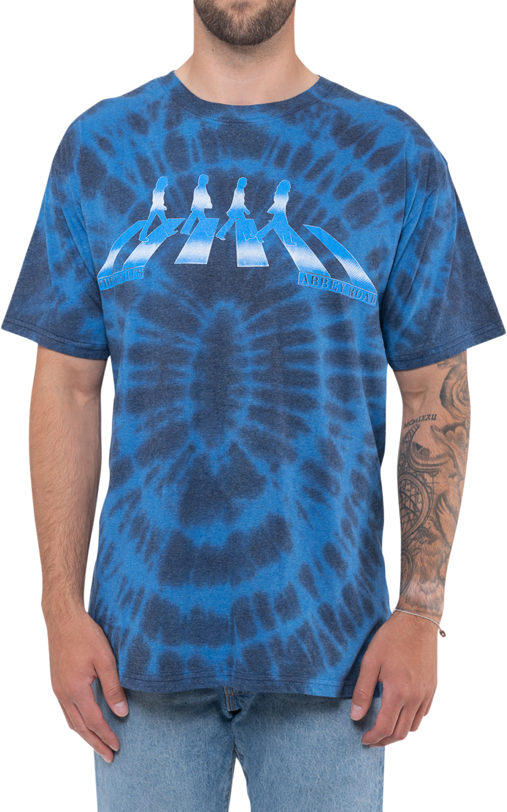 The Beatles Abbey Road Crossing Gradient Dip Dye T Shirt