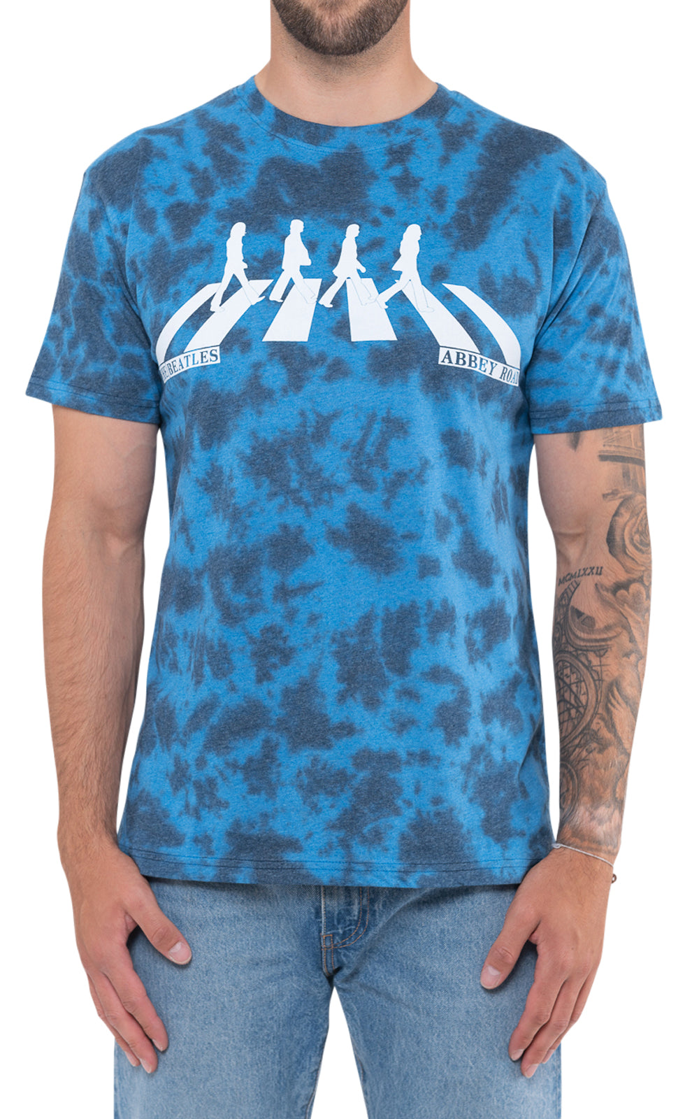 The Beatles Abbey Road Crossing Dip Dye T Shirt