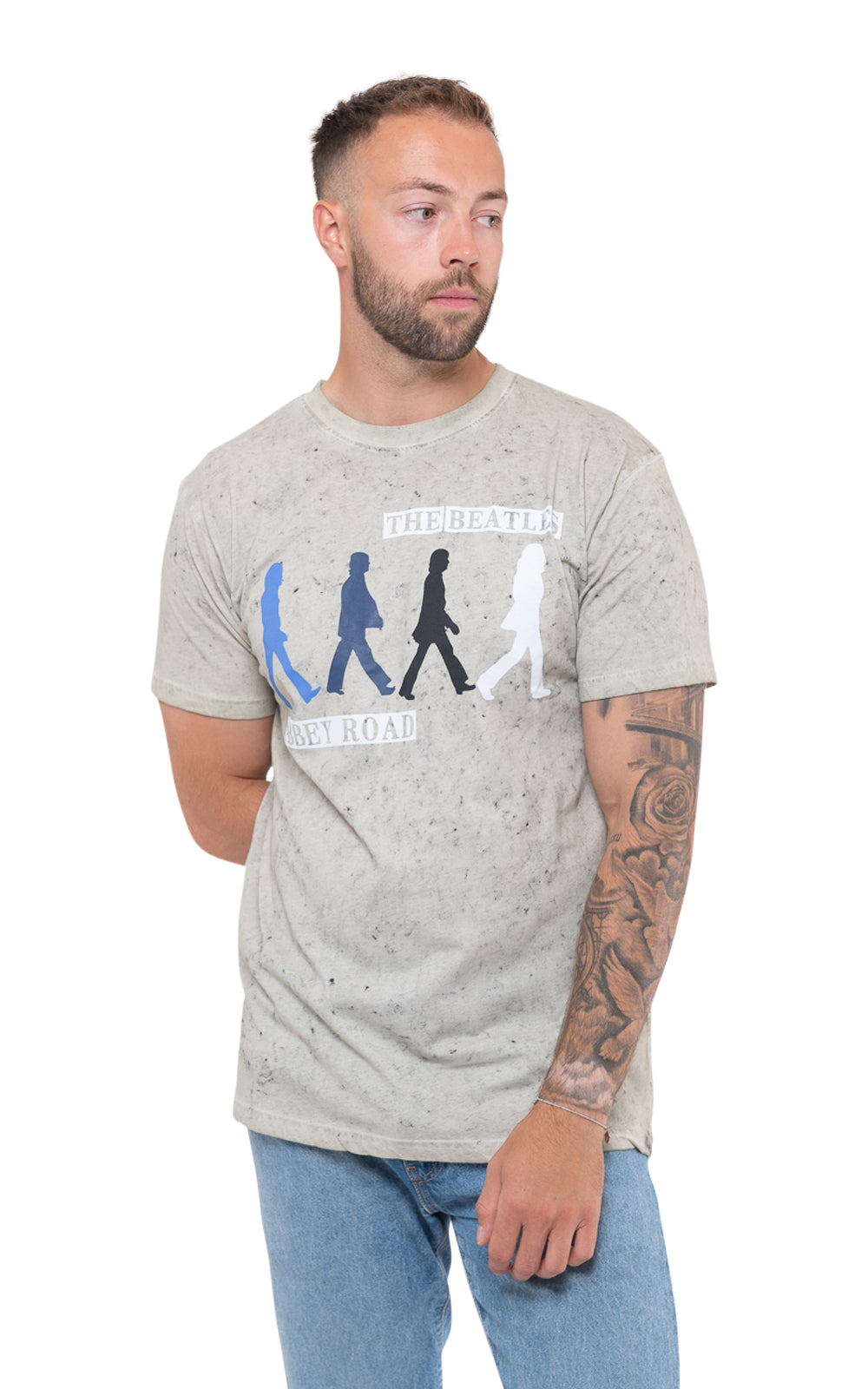 The Beatles Abbey Road Colours Dip Dye T Shirt