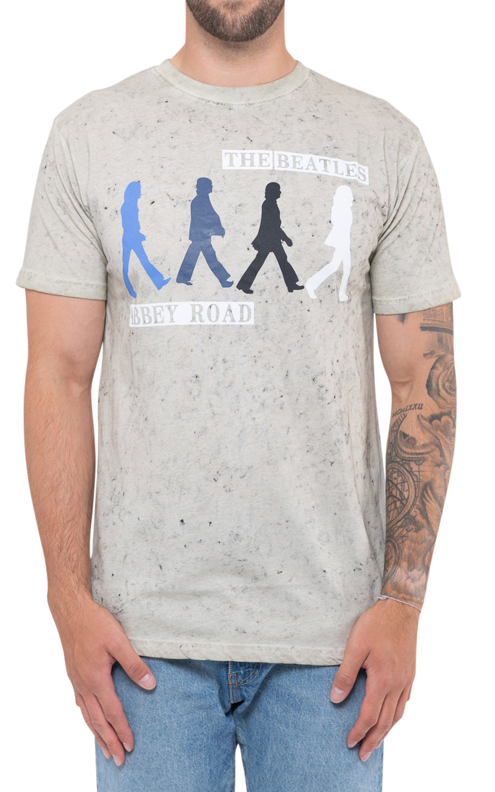 The Beatles Abbey Road Colours Dip Dye T Shirt