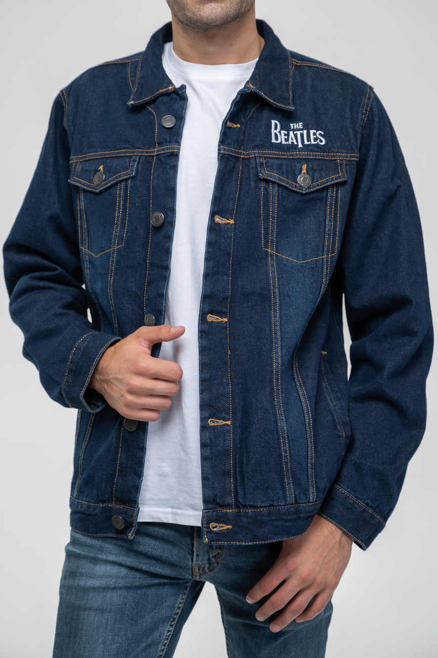 The Beatles Drum Drop T Band Logo Denim Jacket