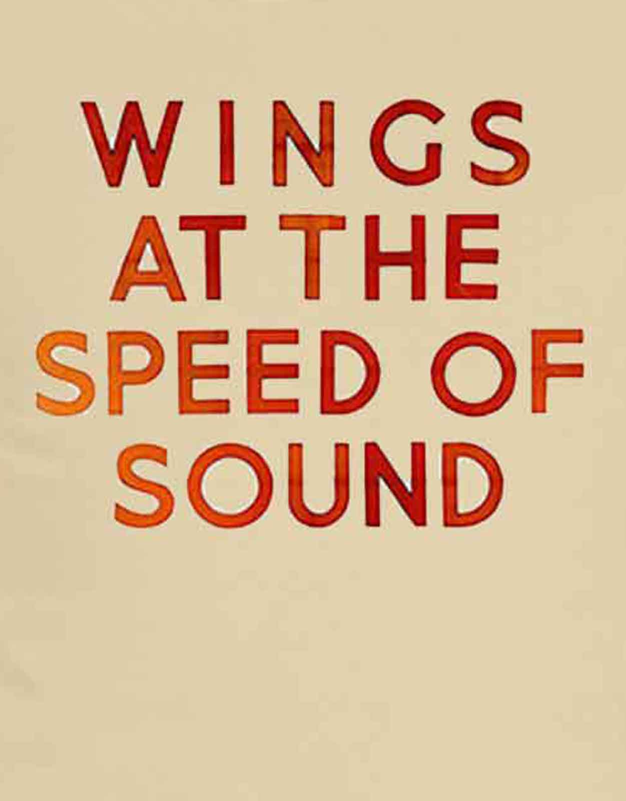 Paul McCartney Wings At The Speed Of Sound T Shirt