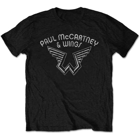Paul McCartney Wings Logo T Shirt