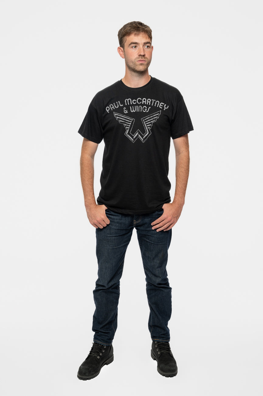 Paul McCartney Wings Logo T Shirt