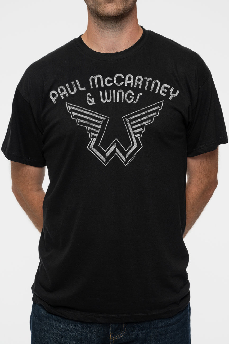 Paul McCartney Wings Logo T Shirt