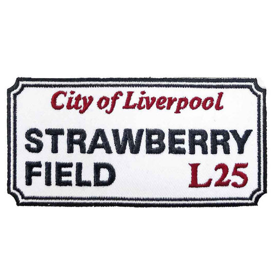 Strawberry Field Liverpool Road Sign Woven Patch