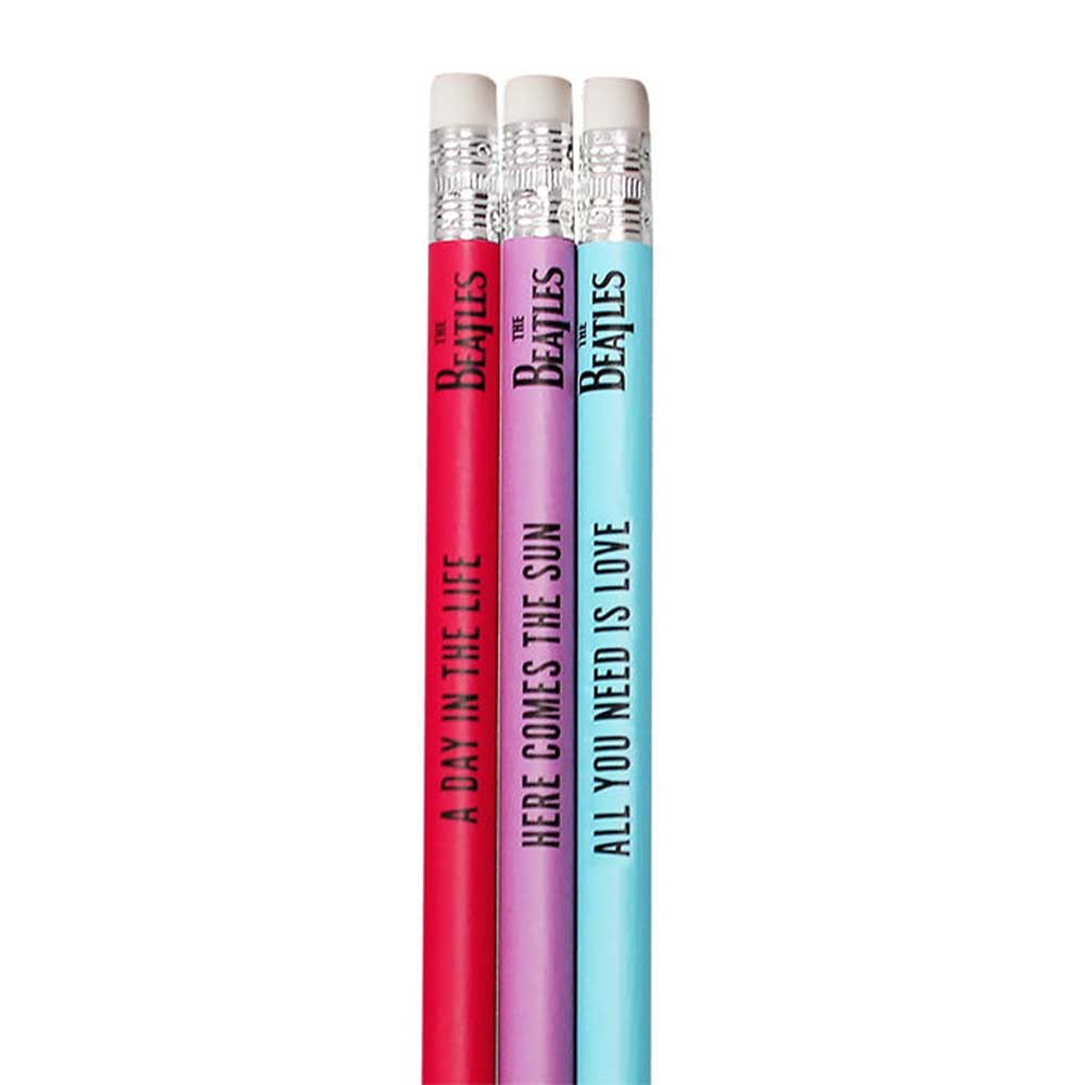 The Beatles Song Titles Pencils 3 pack