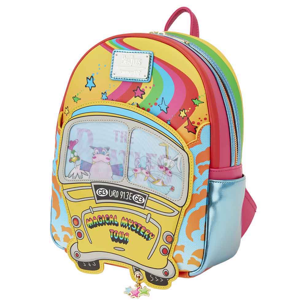 Loungefly The Beatles Mini Backpack Magical Mystery Tour Bus Official new
