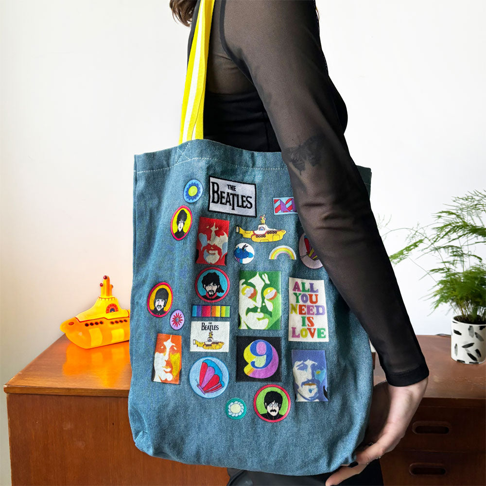 The Beatles Yellow Submarine Demim Tote Bag