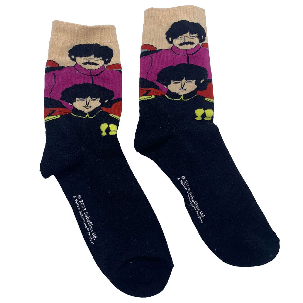 The Beatles Yellow Submarine Faces Ankle Socks