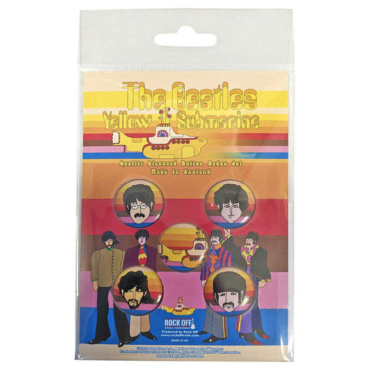 The Beatles Yellow Submarine Portraits Button Badge Pack