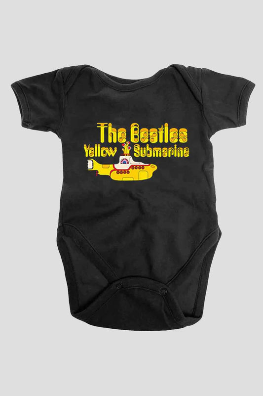 The Beatles Yellow Submarine Logo Baby Grow