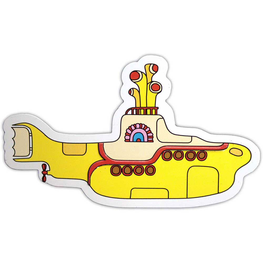 The Beatles Yellow Submarine Embossed Fridge Magnet