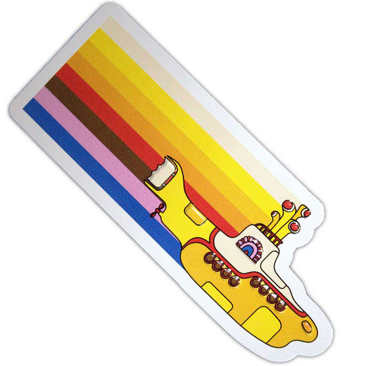 The Beatles Yellow Submarine Coloured Stripes Embossed Fridge Magnet