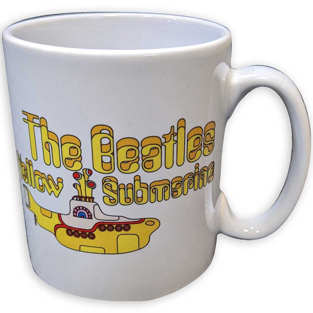 The Beatles Yellow Submarine Logo and Sub Mug