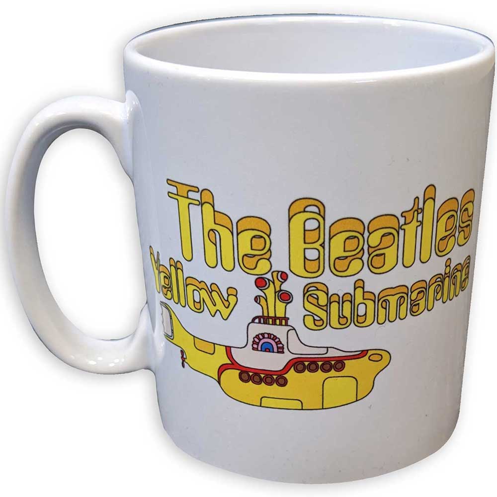The Beatles Yellow Submarine Logo and Sub Mug
