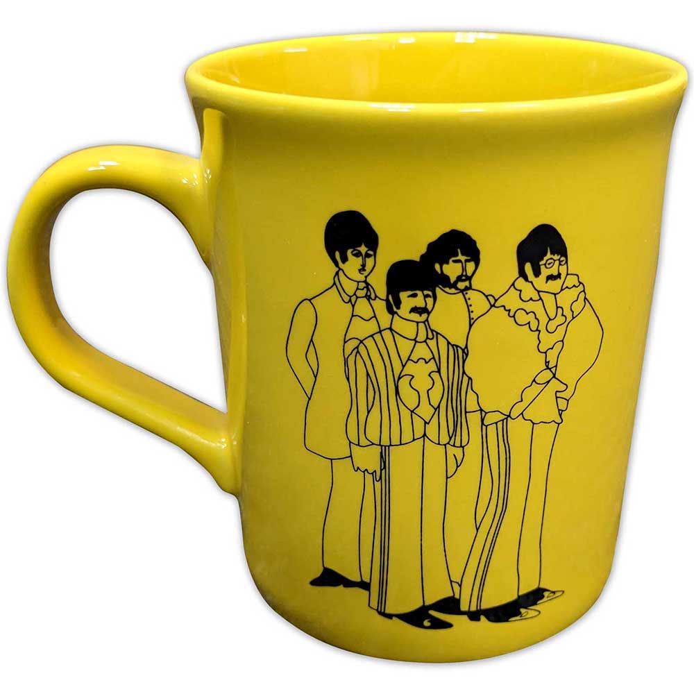 The Beatles Yellow Submarine Band Outlines Mug