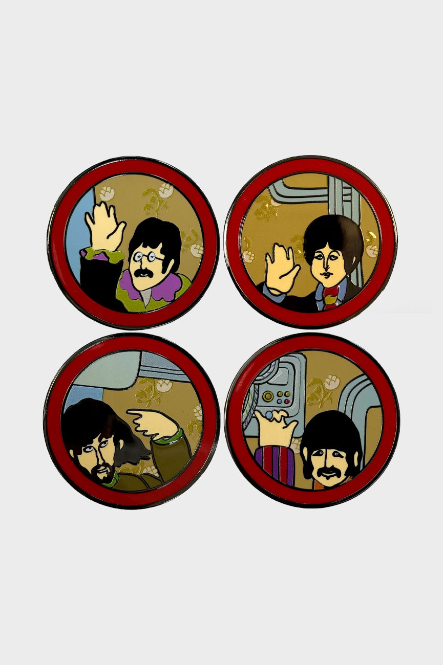 The Beatles Yellow Submarine Portholes Boxed Pin Badge Set