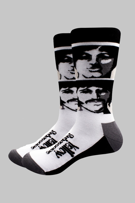 The Beatles Yellow Submarine Sea of Science Faces Socks