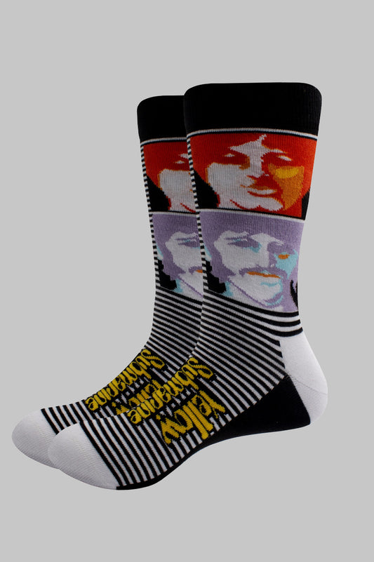 The Beatles Yellow Submarine Sea of Science Colour Socks