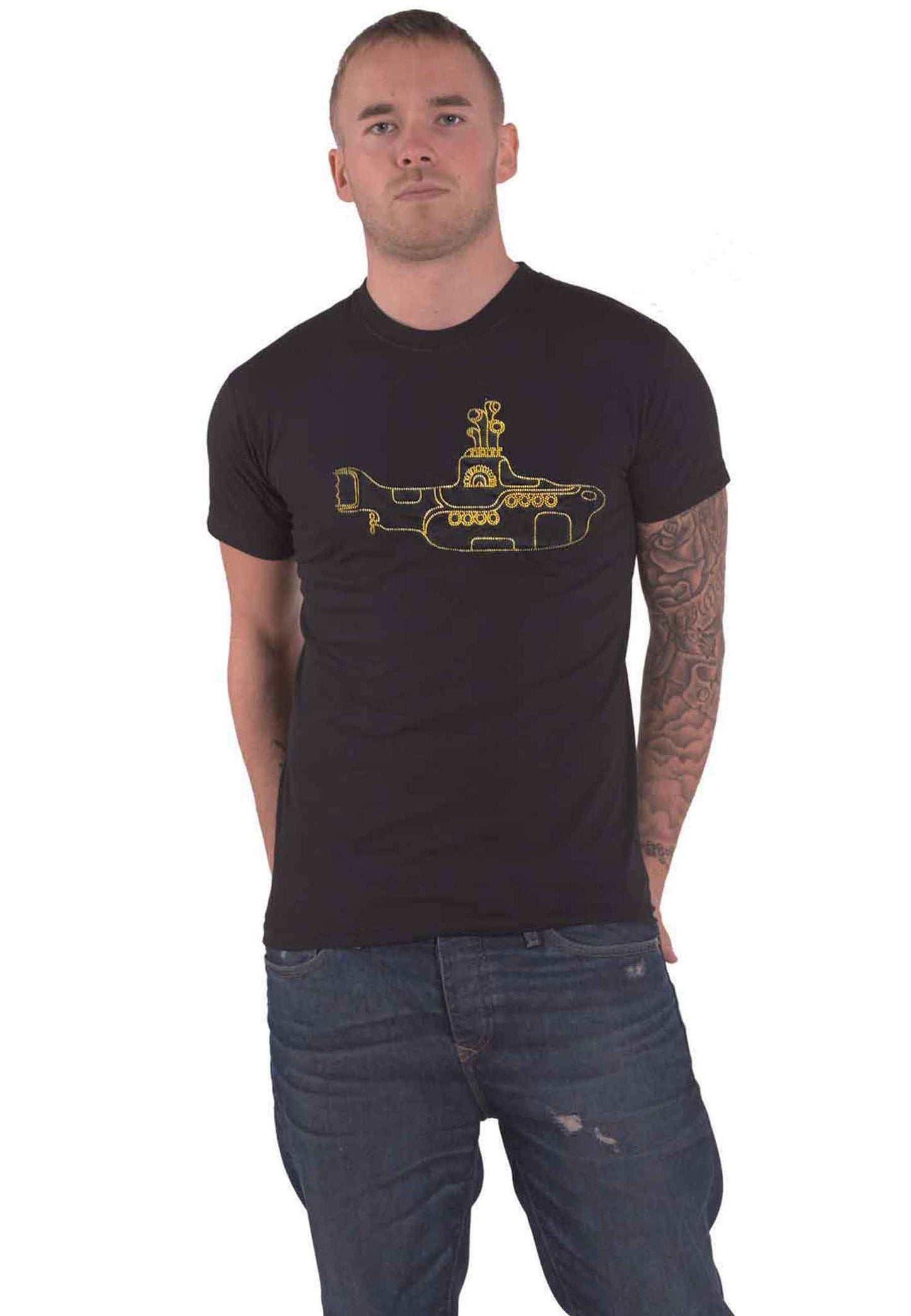 The Beatles Diamante Yellow Submarine T Shirt