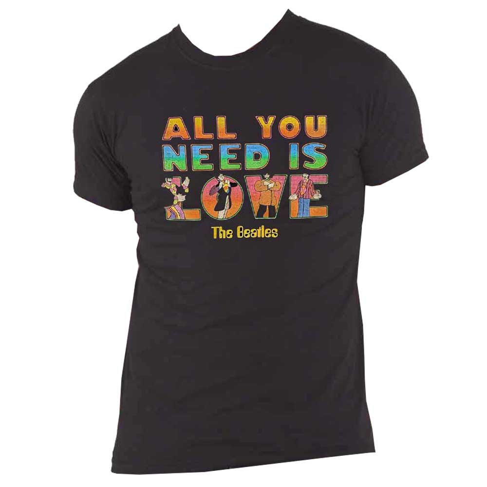 The Beatles Yellow Submarine All You Need Is Love Stacked T Shirt