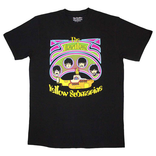 The Beatles Yellow Submarine Heads In Circles T Shirt